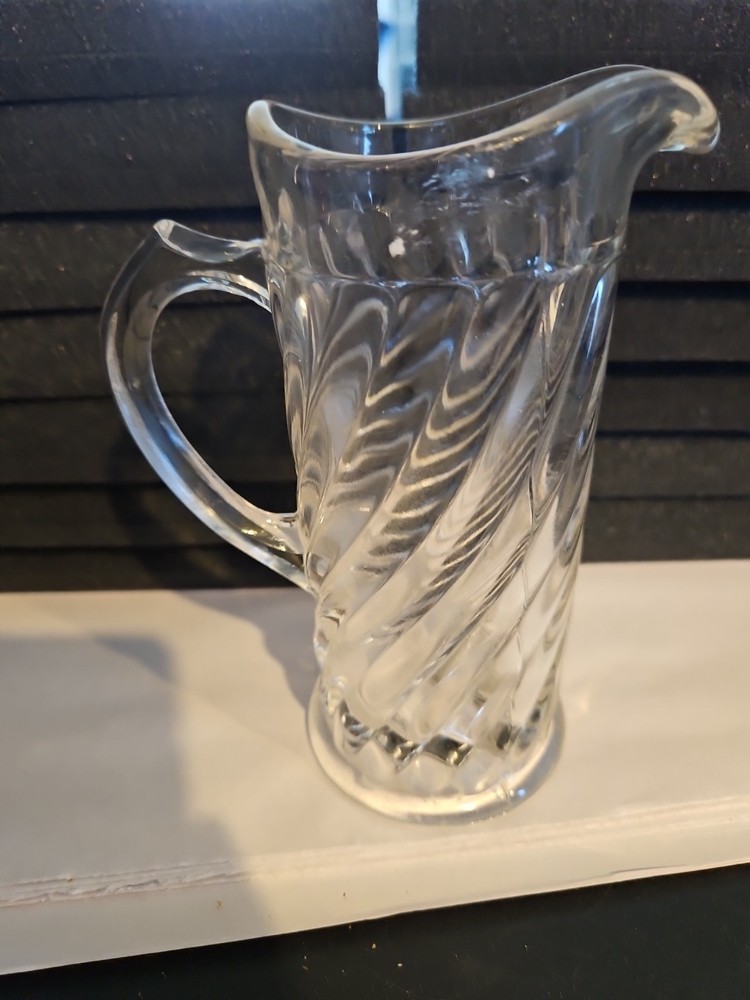 Glass Pitcher Small 5.75" Tall