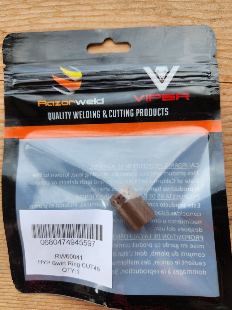 Razorweld X45 HYP45 Swirl Ring