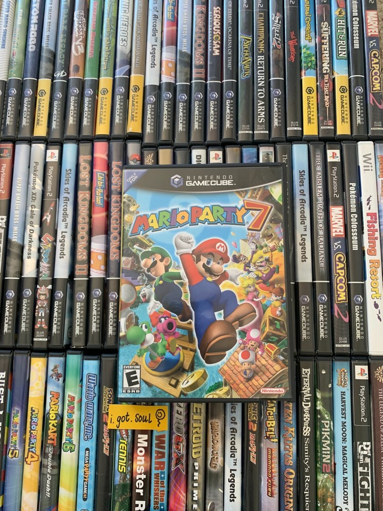 Mario Party 7 Original Case + Artwork Insert ONLY Gamecube OEM NO GAME MANUAL