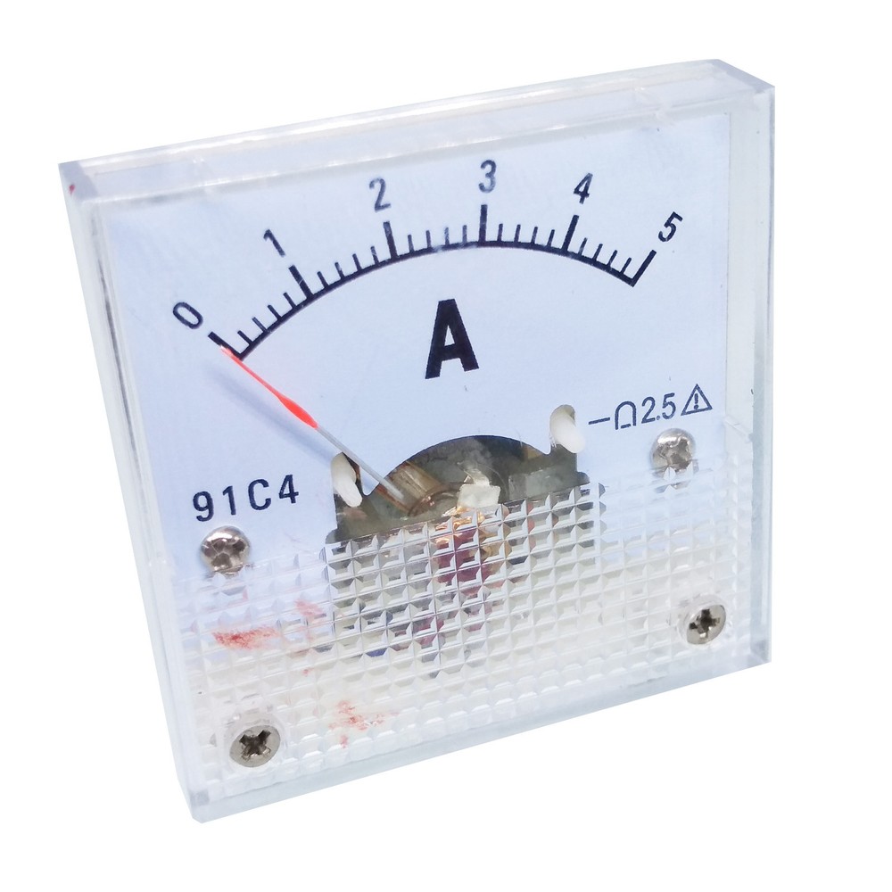 NJ STOCK  DC 0 ~ 5A Analog AMP Current Pointer Needle Panel Meter Ammeter 91C4