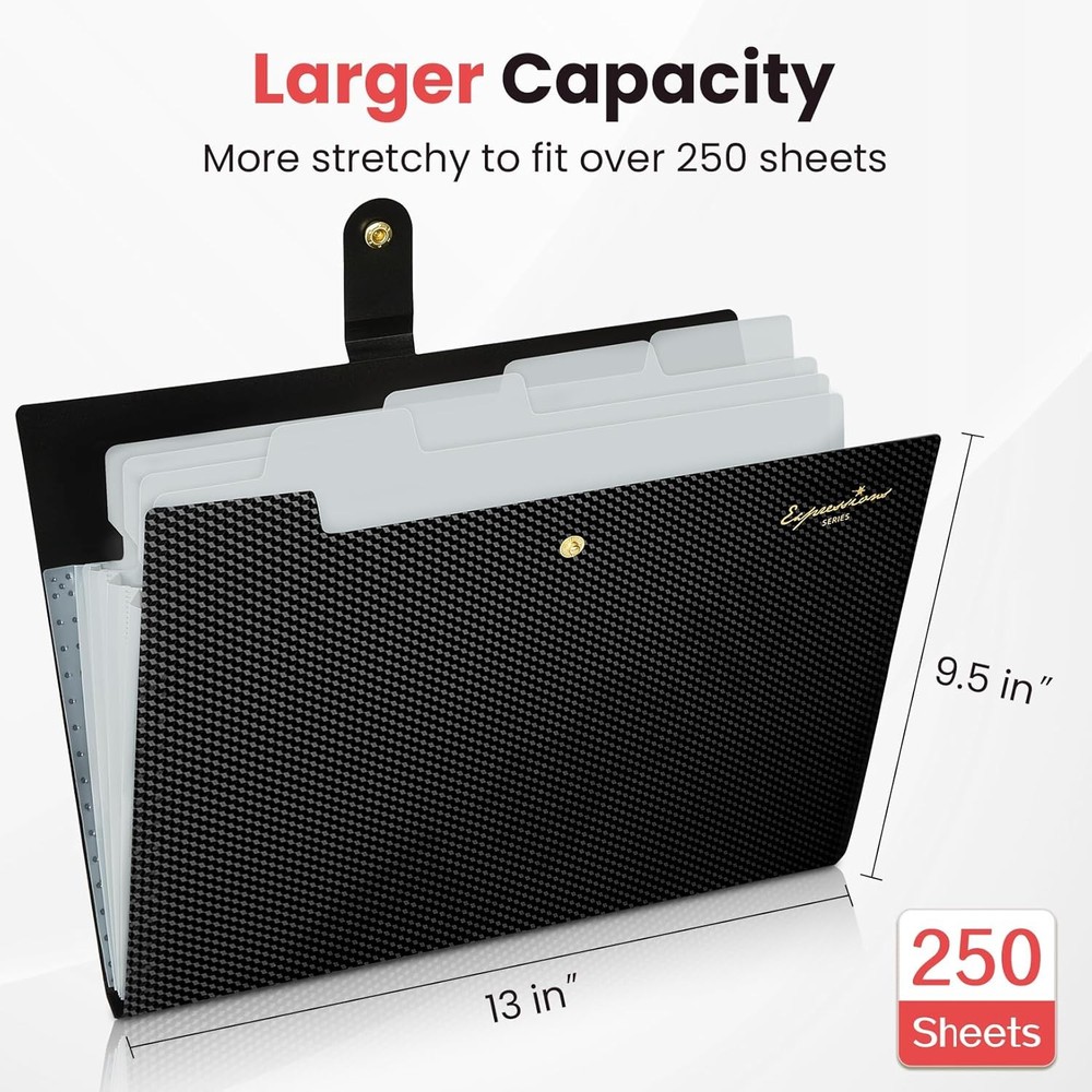 Letter Size Accordion File Folder Green