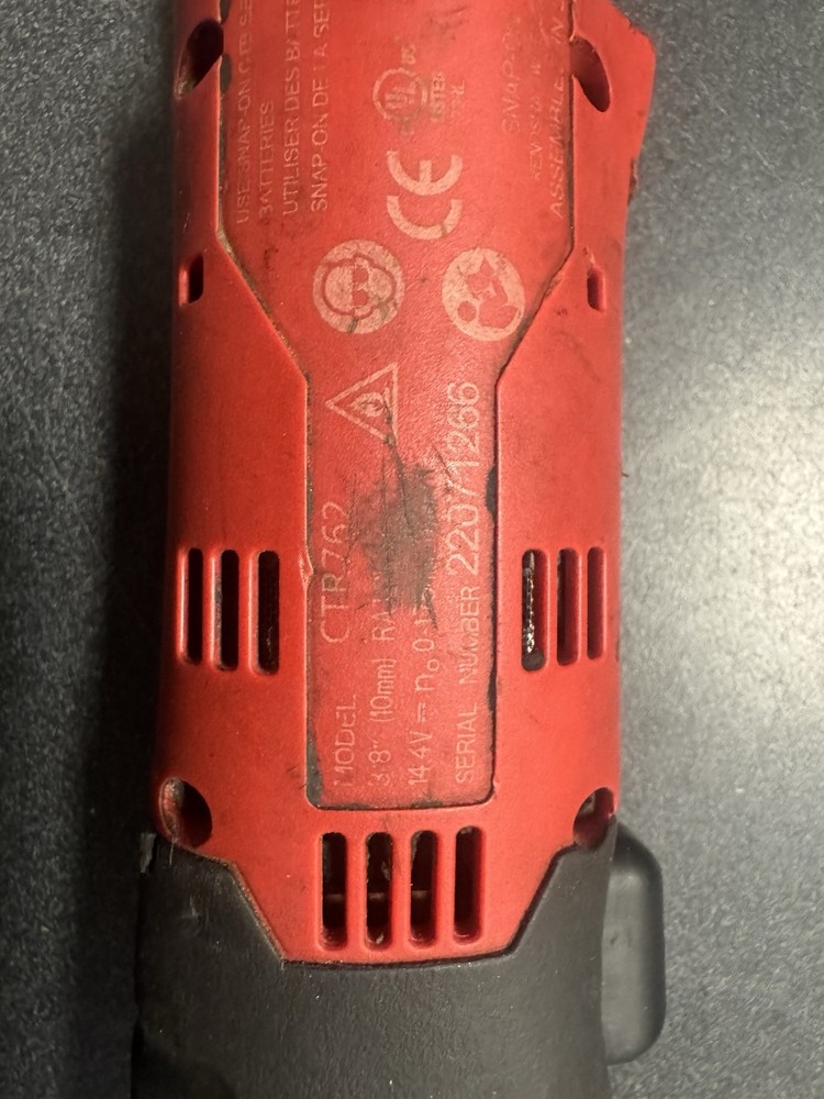 Snap On Ratchet Ctr762 With Battery