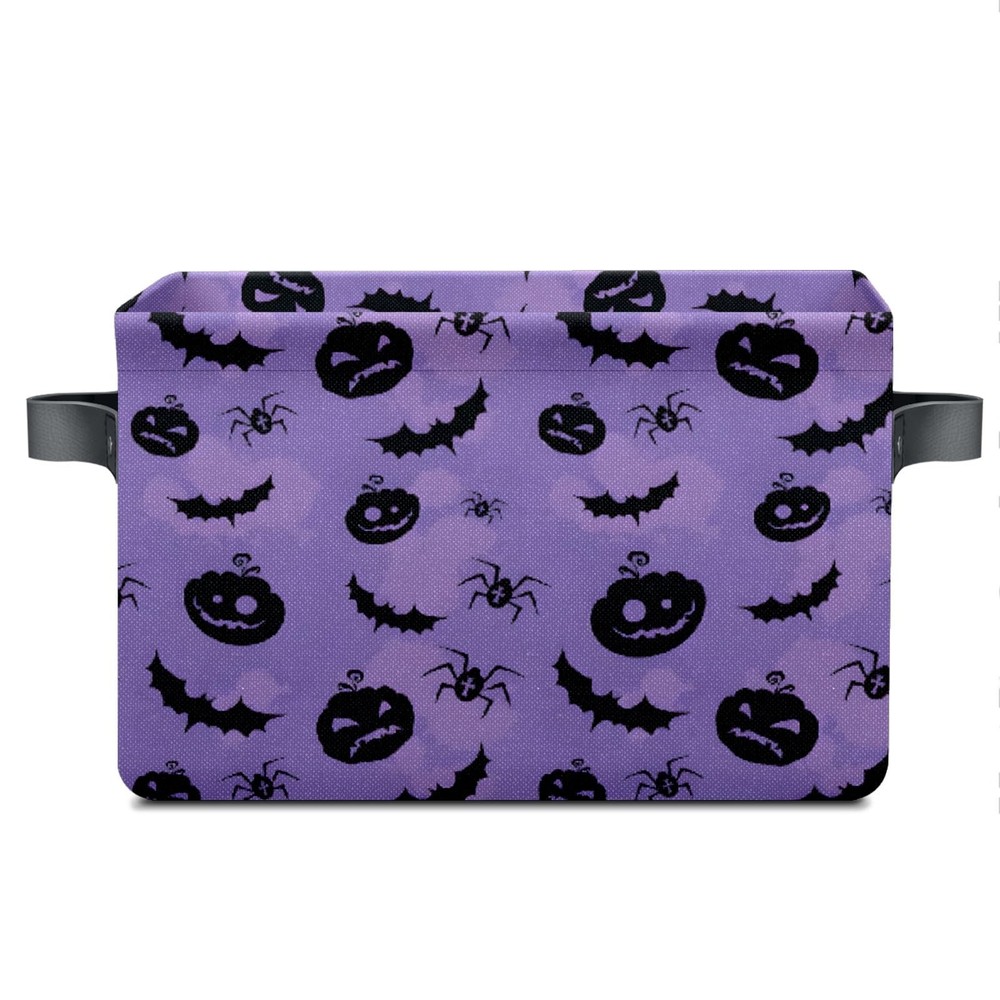 Halloween Bin Ghost Basket Large Foldable Storage Bin Cube Collapsible Organizer
