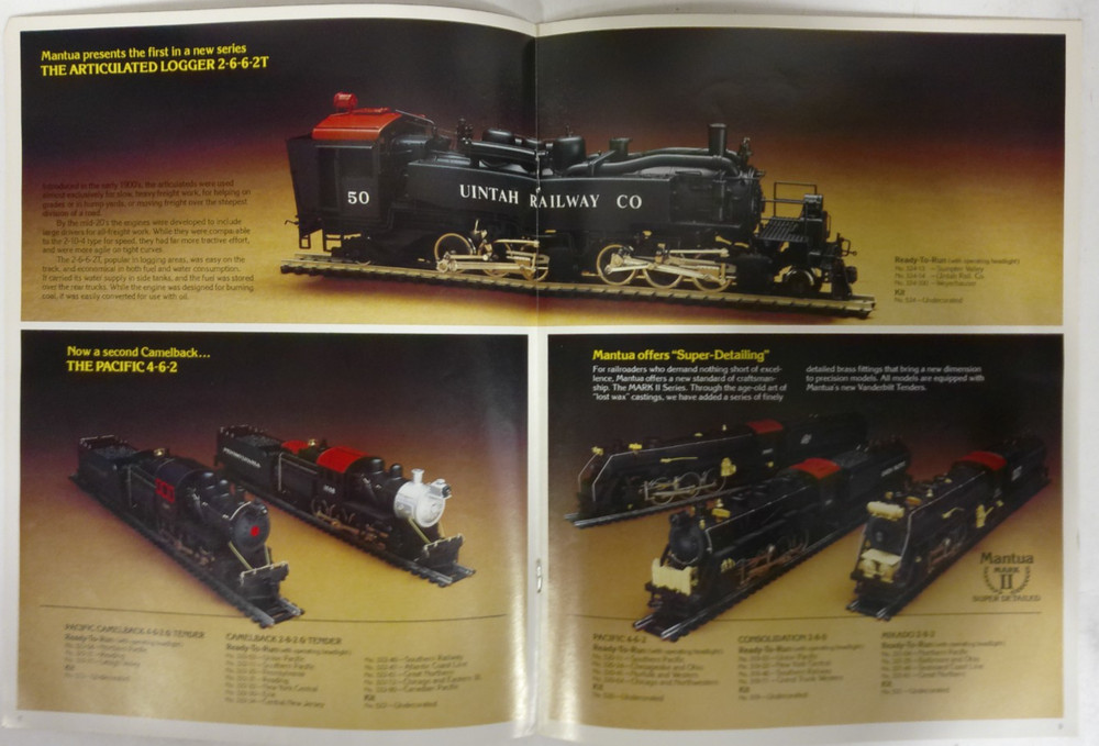 1981 MANTUA Model Train Catalog & Sales Order Form