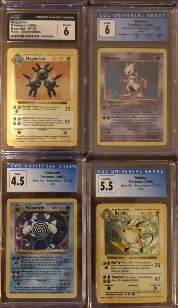 Base Set Complete All Shadowless Holos Near Mint Blastoise