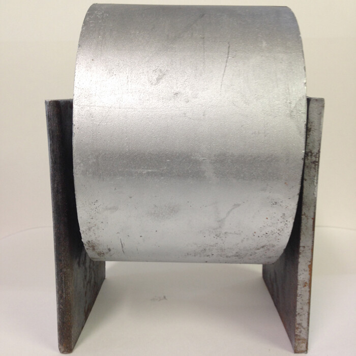 8" x 6" Assembled Ground Roller for Roll Off Containers