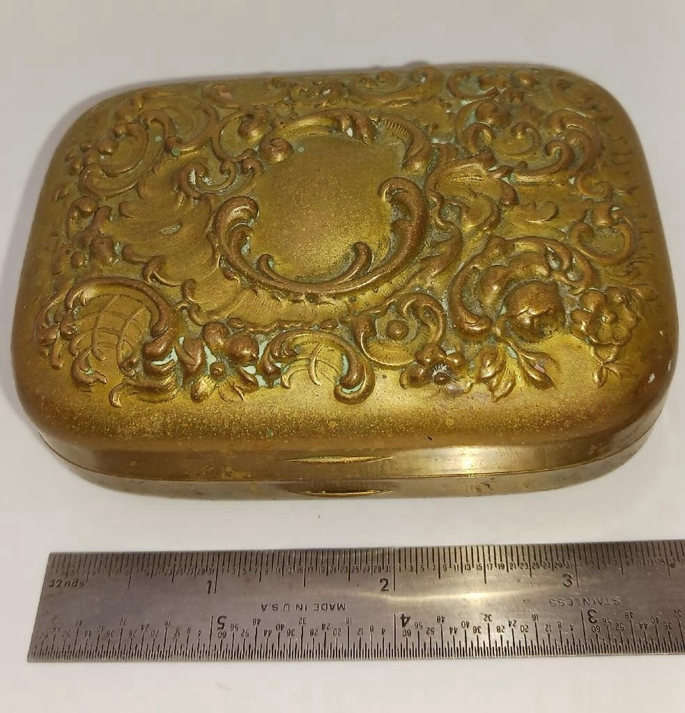 Victorian Vintage Brass Case/Soap Dish Unbranded Antique