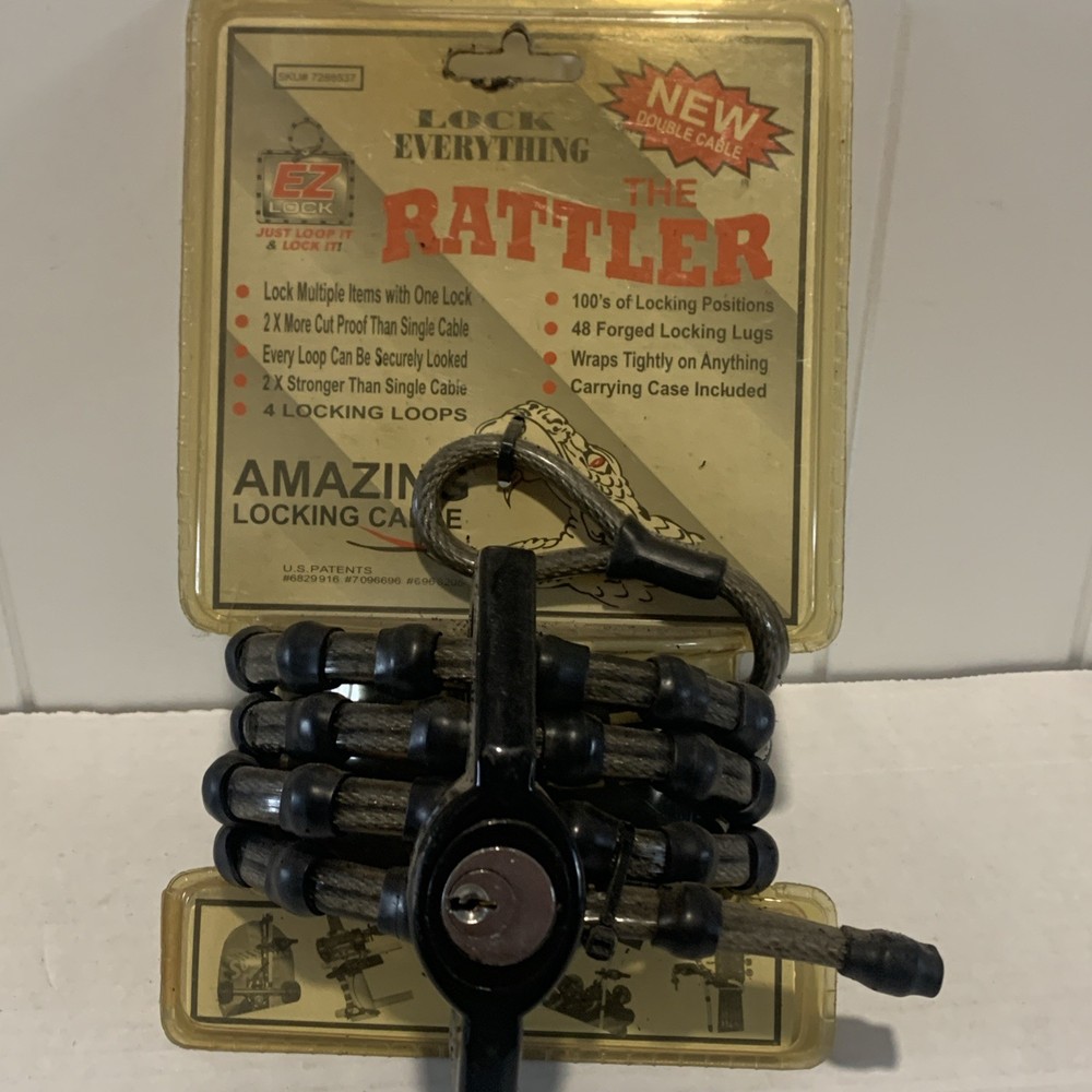 EZ Lock The Rattler New Double Cable Lock Everything