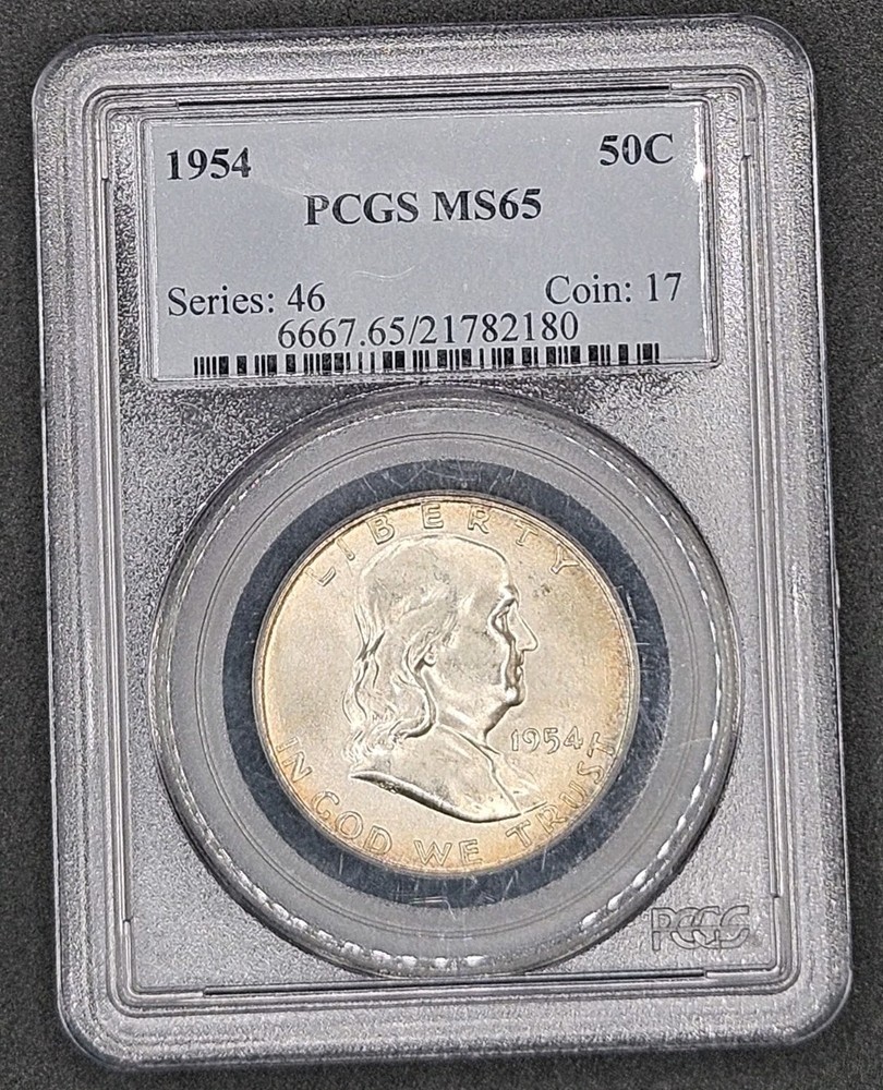 1954 Franklin Half Dollar | PCGS MS65
