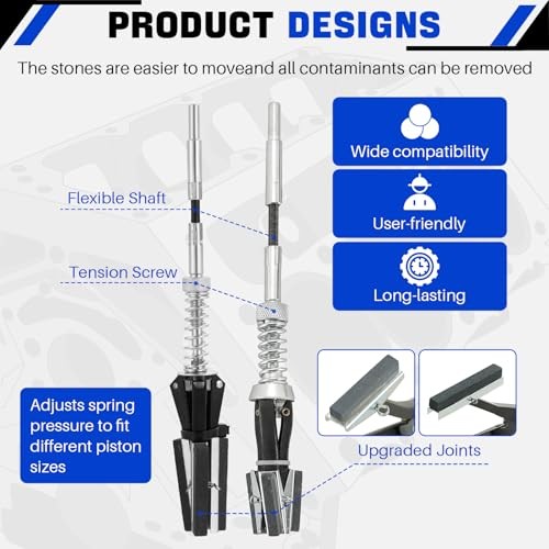 Engine Cylinder Hone Tool Adjustable 2 Pcs