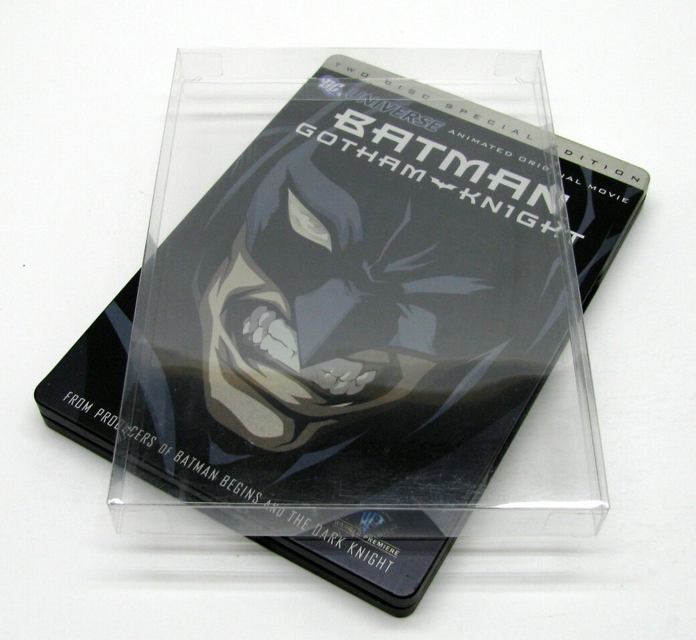 25x DVD SIZED STEELBOOK (SIZE DV2)-CLEAR PLASTIC PROTECTIVE BOX PROTECTOR SLEEVE