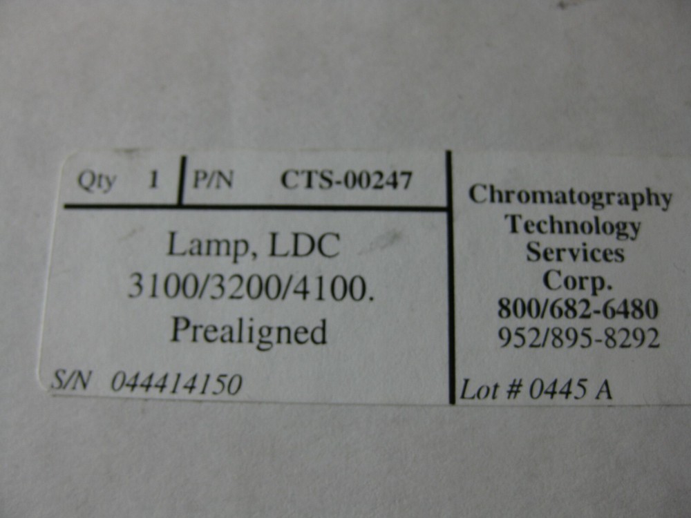 IST CTS-00247 Prealigned Lamp for LDC 3100 3200 4100 Chromatography Technology