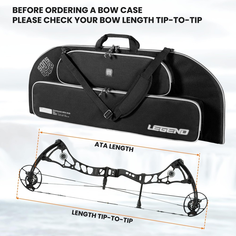 Bowarmor 116 Soft Compound Bow Case - Lightweight Youth Bow Bag, Premium Arch...