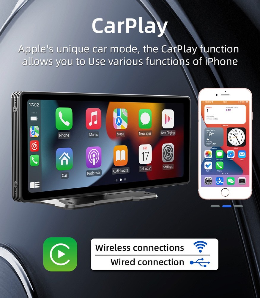 Portable Smart Multimedia MP5 Player Audio Dashboard Console 9.30 Inch Display