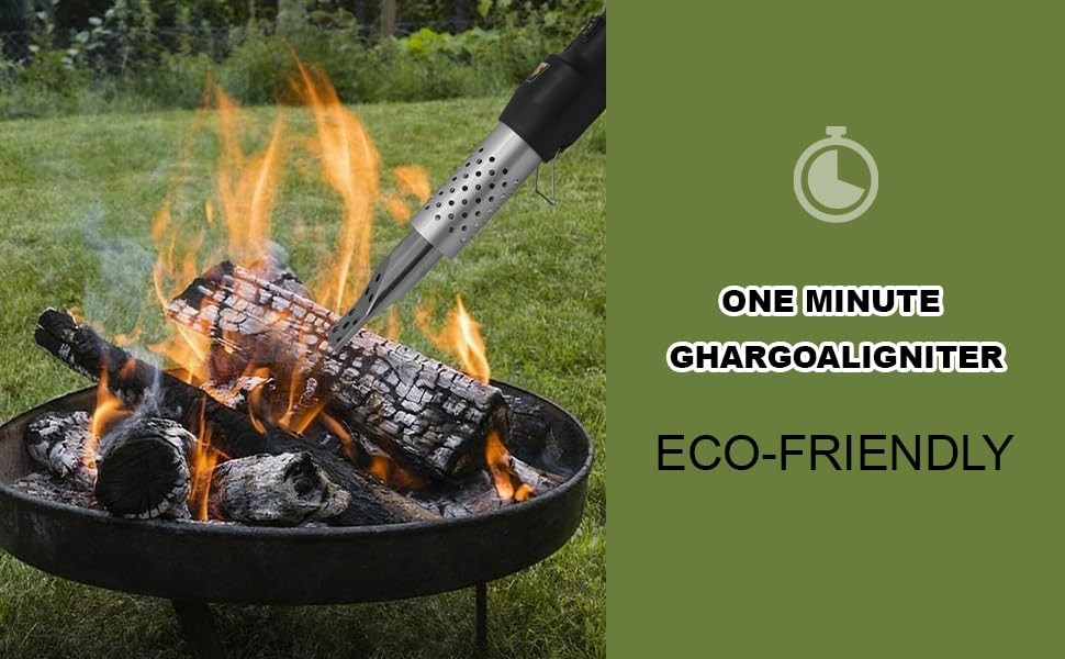 One Minute Igniter Electro-Torch Fire Starter, Electric Charcoal Starter and ...