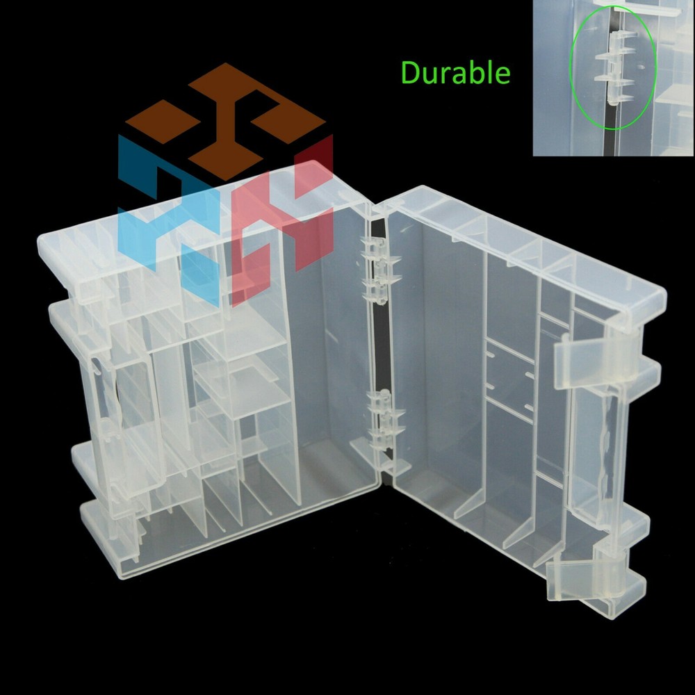Plastic Battery Box Storage Case Holder Organizer for AA AAA C D 9V Batteries