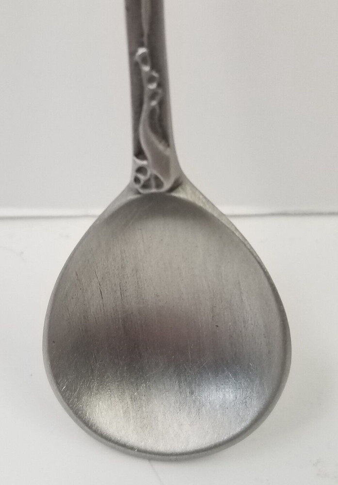 Souvenir Spoon Canada Maple Leaf Collectible Solid Pewter NEW - Vintage