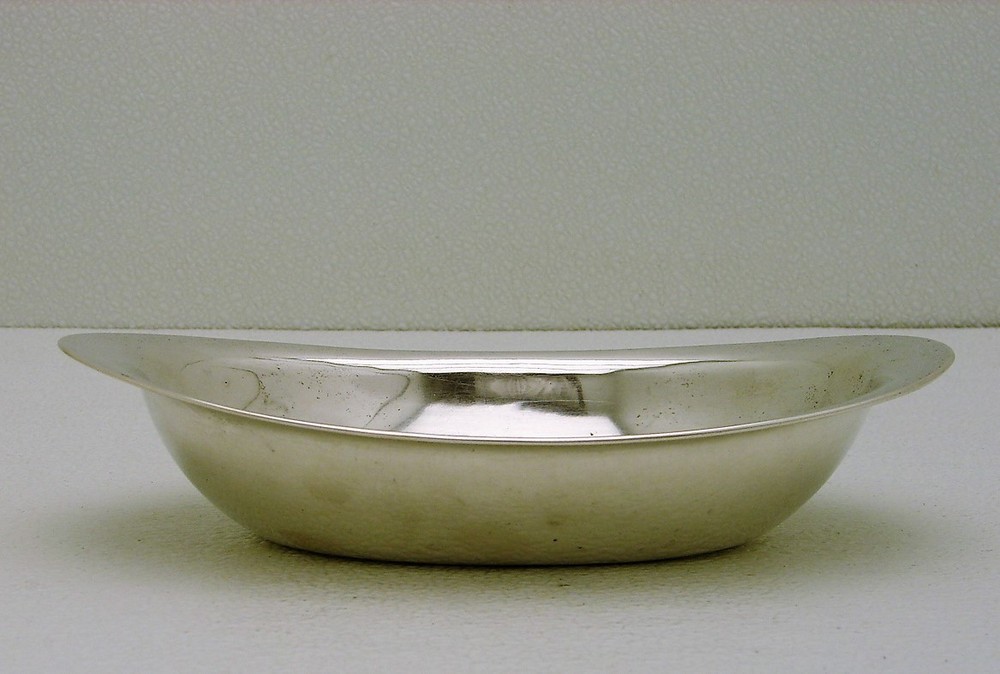 Vienna Austria Solid Silver Vegetable Serving Oval Bowl Hallmarked M&K 1856