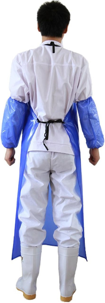 Waterproof Apron plus Size Blue