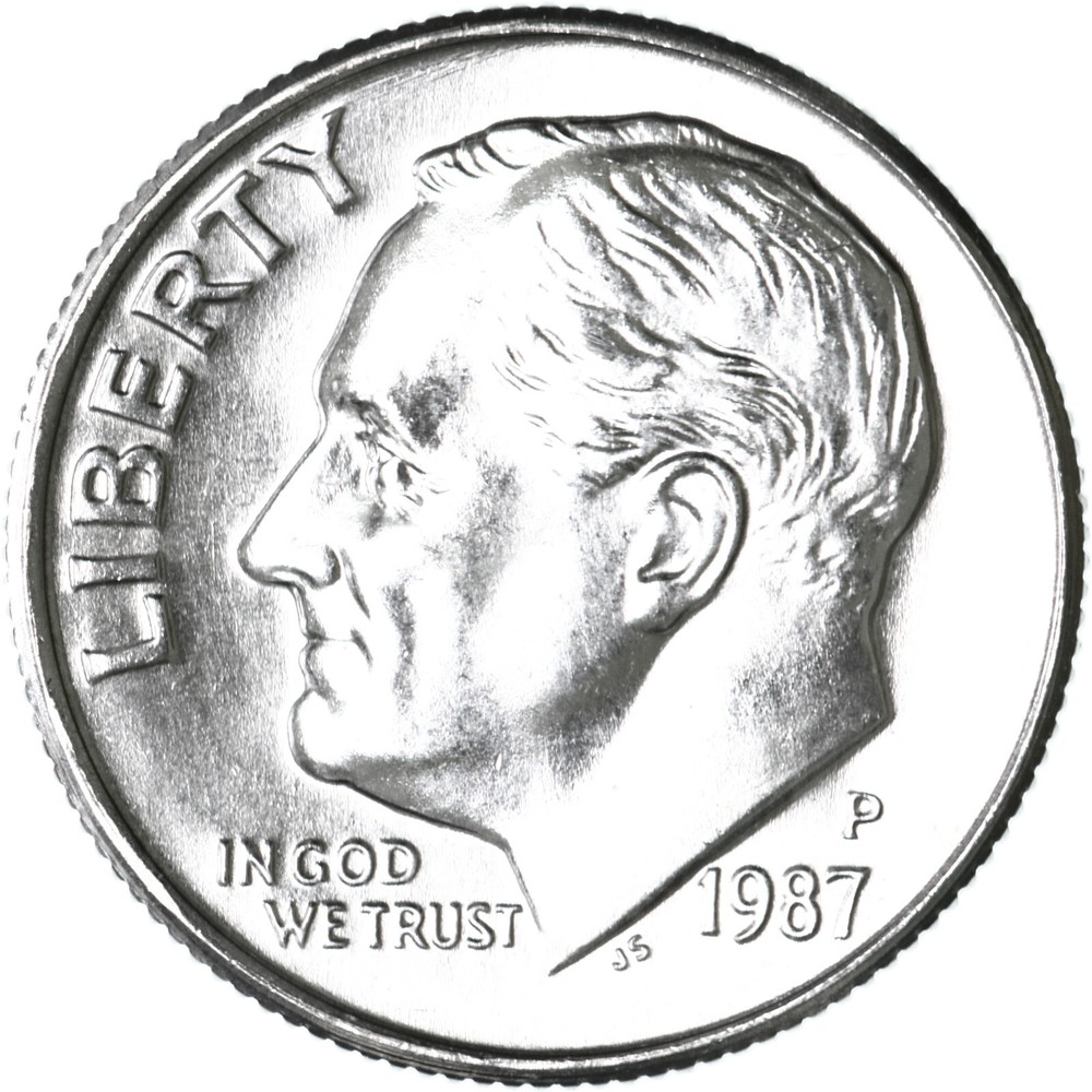 1987 P Roosevelt Dime BU US Coin