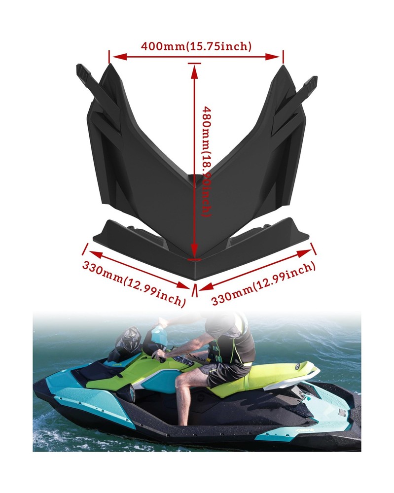 SAUTVS Front Deflector Replacement Lid for Spark, Front Upper Storage Cargo B...