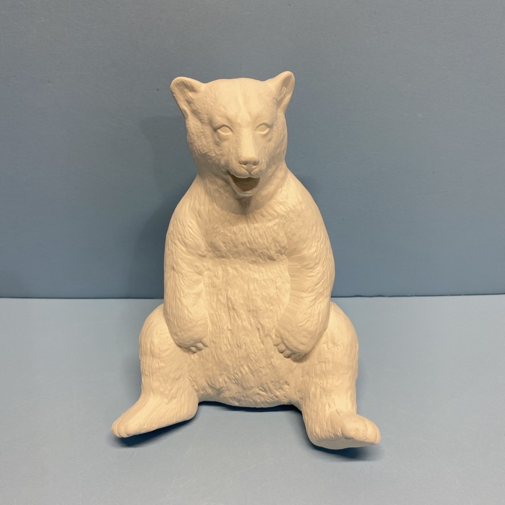 Ceramic Bisque Sitting Bear Ready to Paint