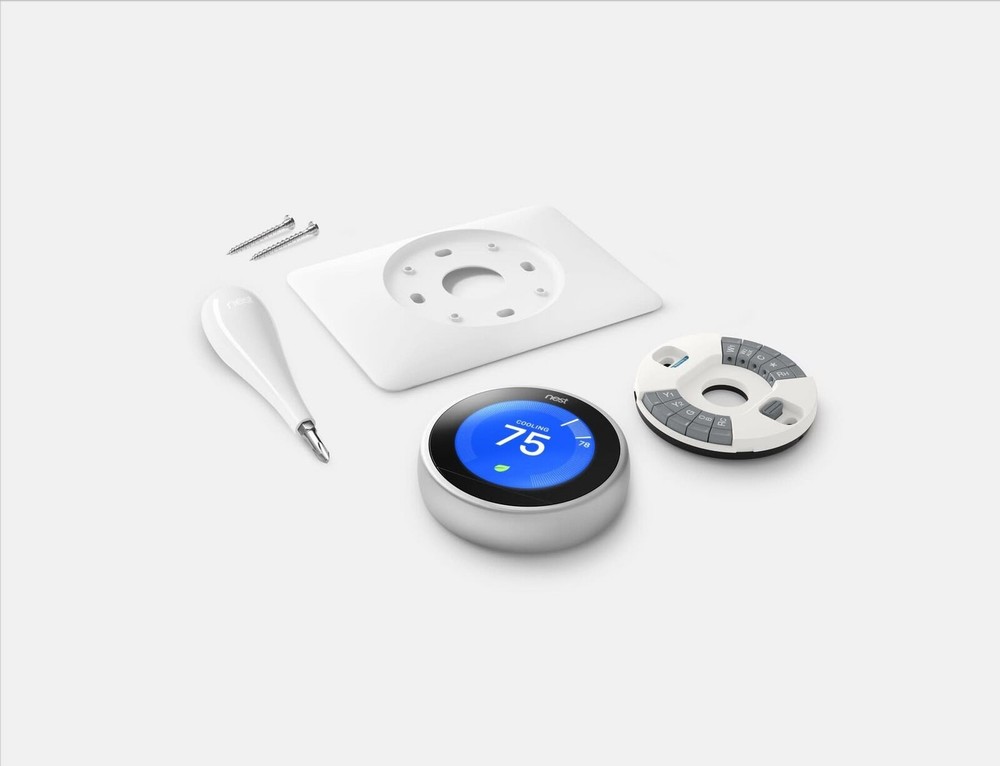 Google Nest T30 Nest Learning Thermostat - 3rd Generation - Silver