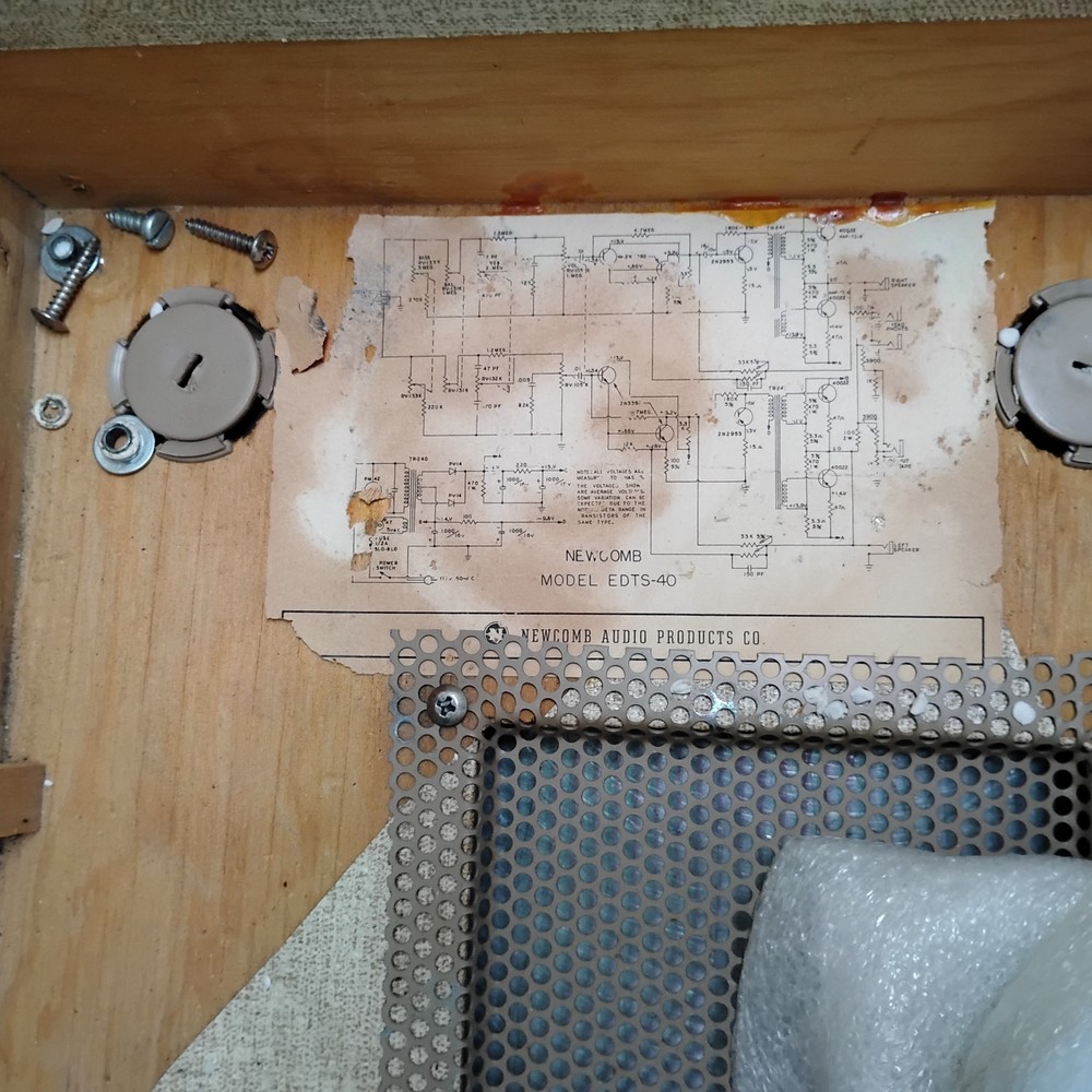 1968 Newcomb Stereophonic Record Player EDTS 40 Solid State Basket Case