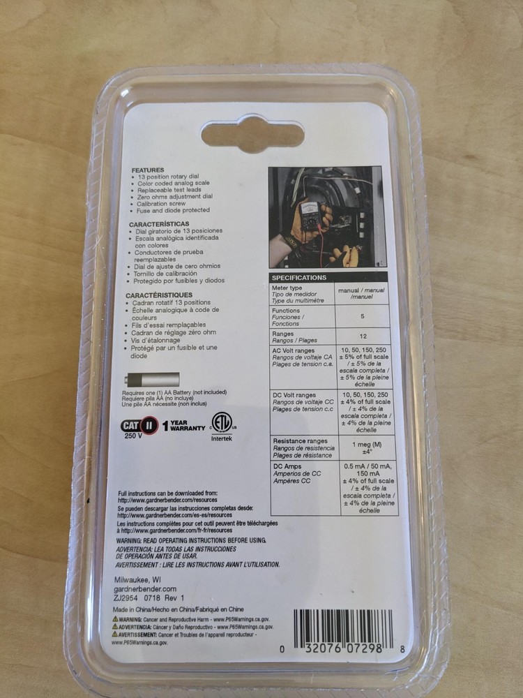 Gardner Bender Electrical Testers set of 3