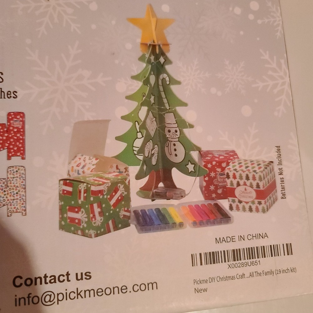 Christmas Tree DIY Kit, AS IS