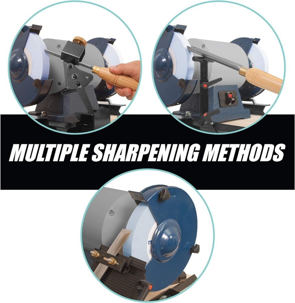 PRO GRIND Sharpening System for 8" Grinders Lathe Tools Chisels