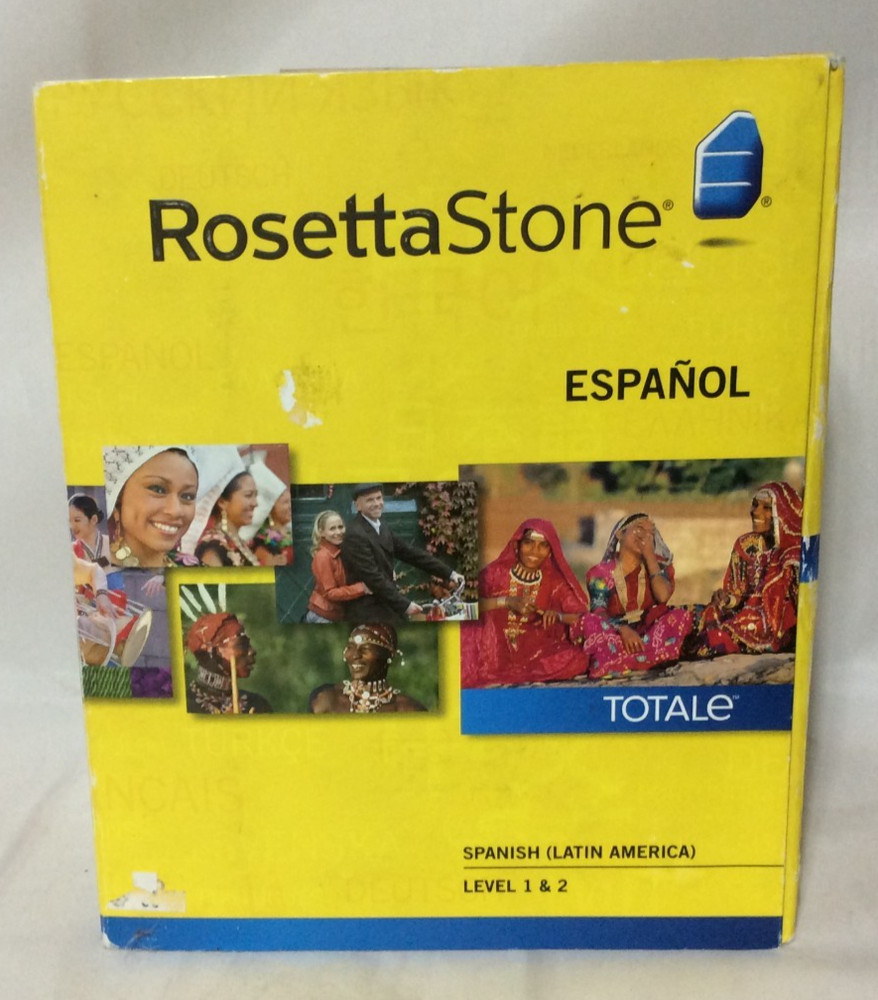 🔶🔷 ROSETTA STONE SPANISH Language Learning Course Computer CD Level 1 & 2 🔶🔷