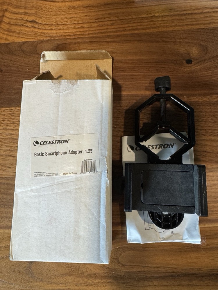 Celestron Basic Smartphone Adapter 1.25” Model 81035 Photography Digiscoping
