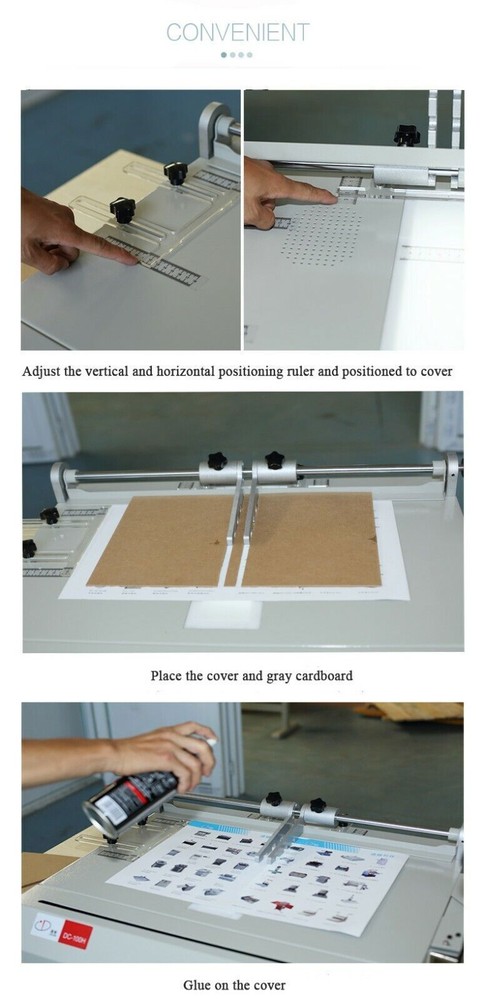 New Pro A4 Size Hard Cover Case Maker Portable Hardback Hardbound Making Machine
