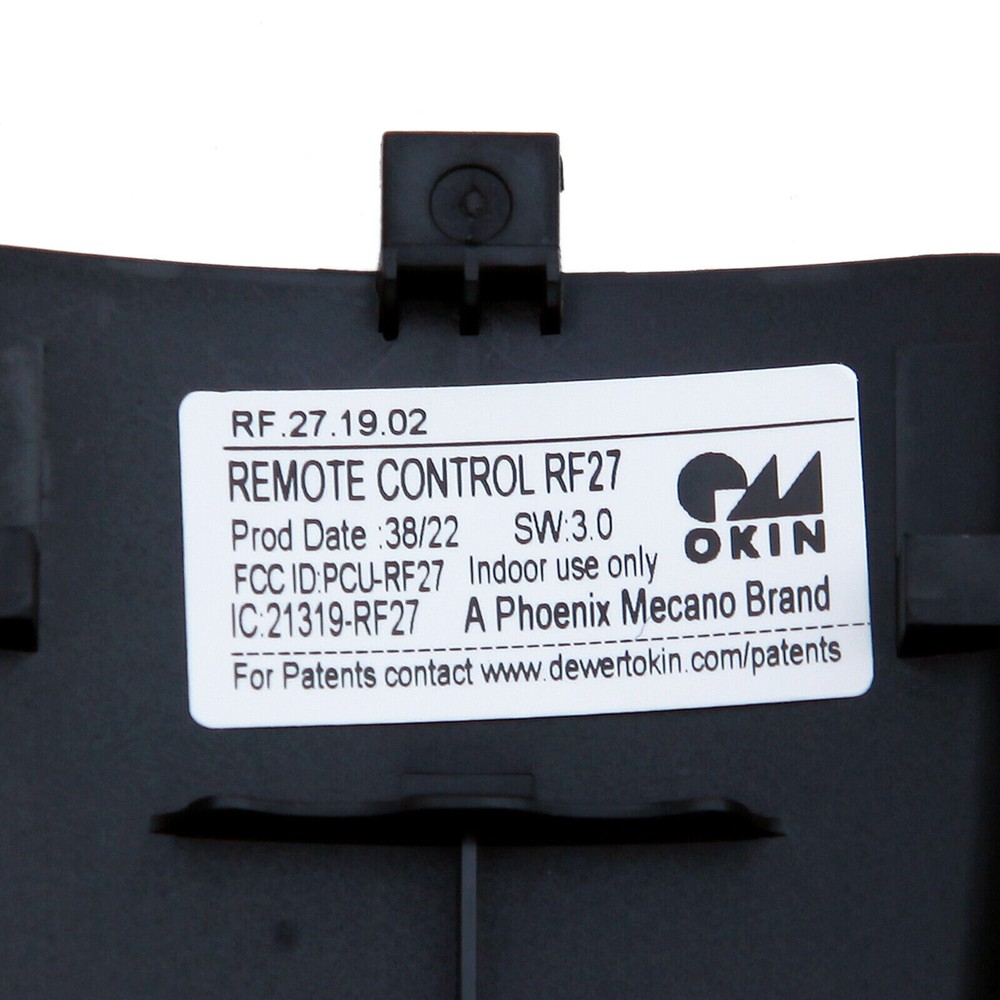 GhostBed Okin RF.27.19.02 Adjustable Bed Remote Hand Control Replacement