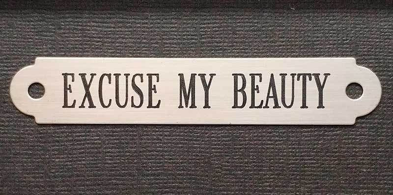 HALTER PLATE SMALL or LARGE SADDLE 3" x 1/2" SOLID NICKEL SILVER ENGRAVED