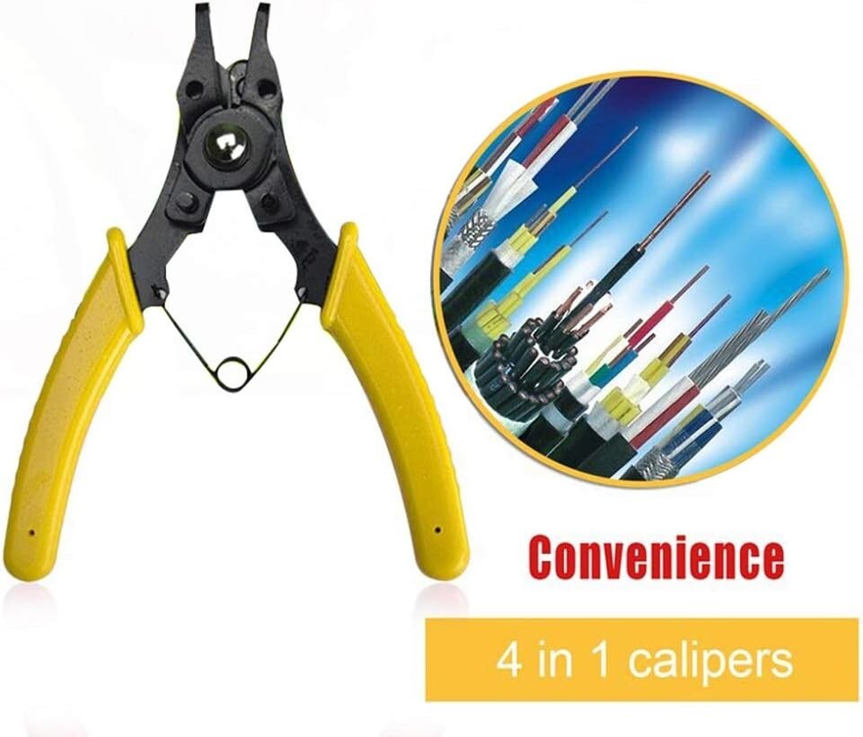 4pc Combination Circlip Snap Ring Plier Internal External ORing C-Clip