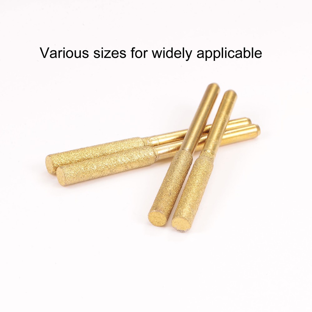 12pcs Diamond Coated Chainsaw Sharpener Bits 5/32" 4mm Chain Saw Grinder