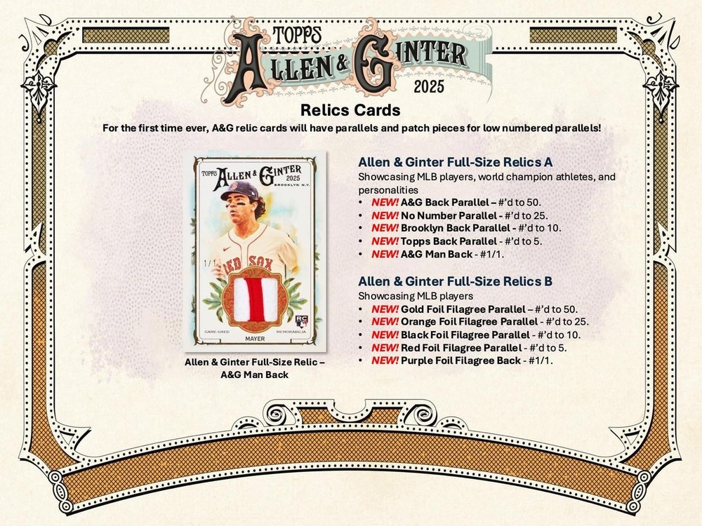 2025 Topps Allen & Ginter Baseball Blaster Box