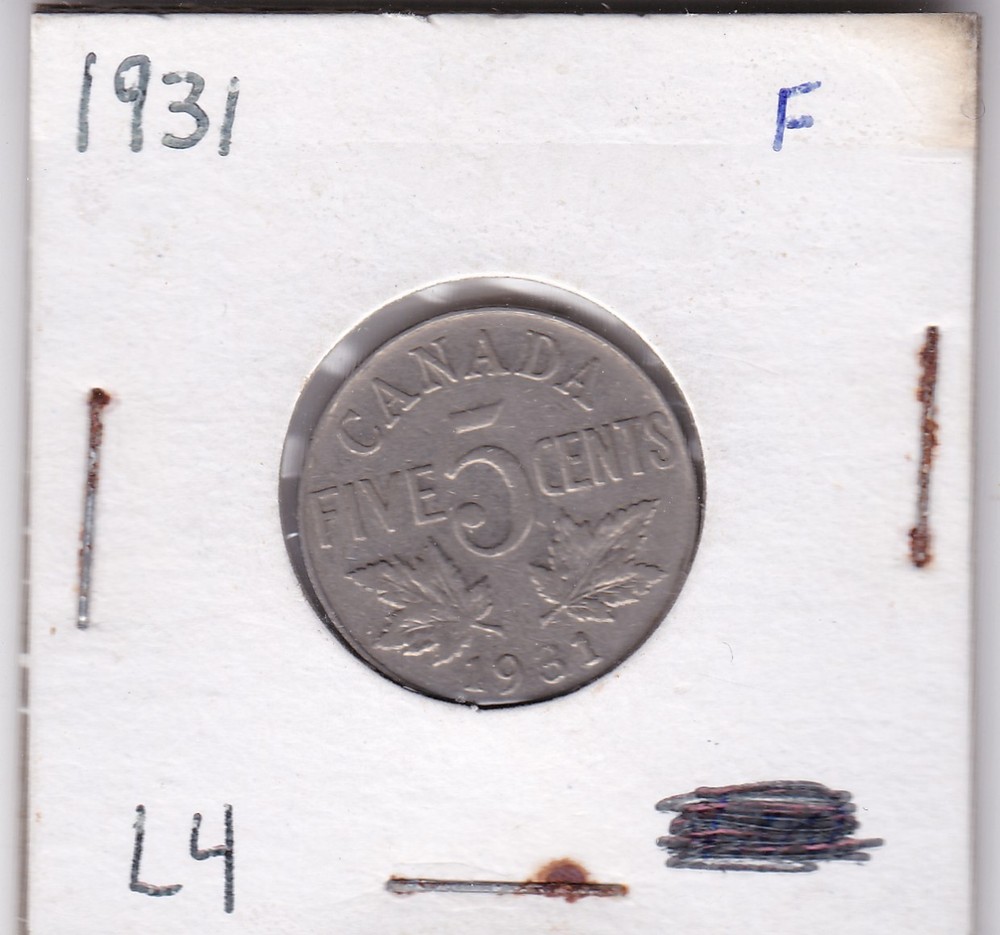 1931 Canada 5 Cents L4