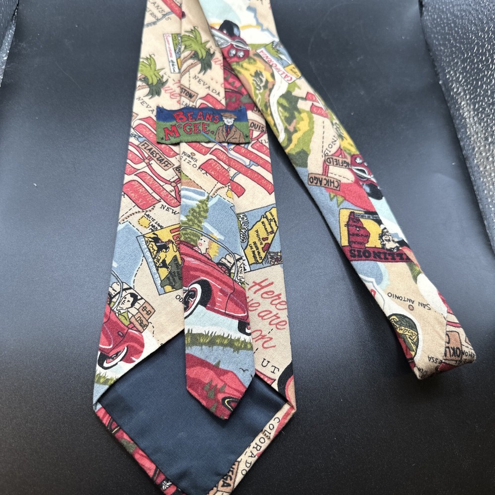 ROUTE 66 Necktie : Beans McGee Clean