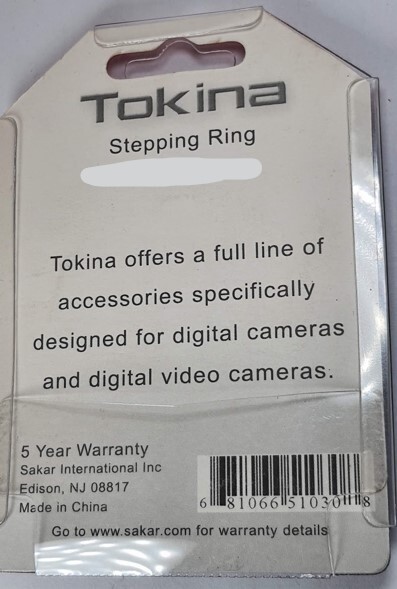 58-52mm Step-Down Stepping Lens Filter Converting Adapter Ring 58mm-52mm E58-E52