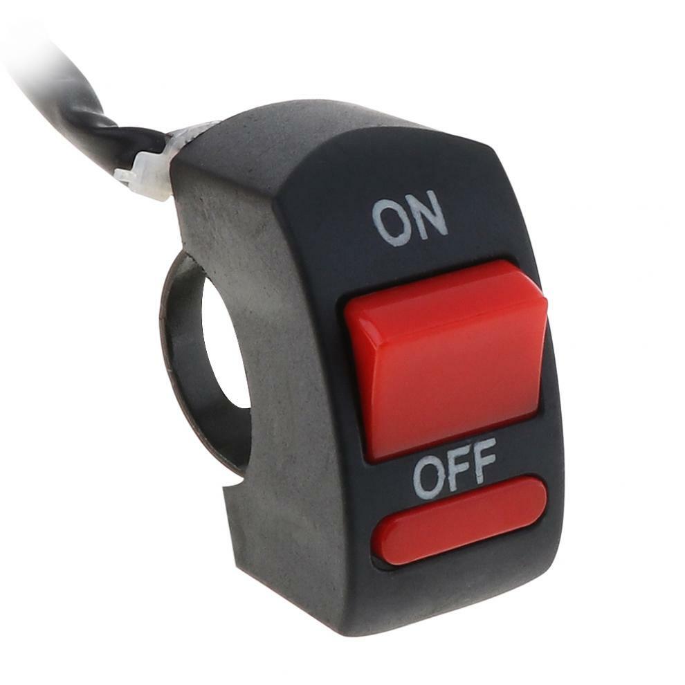 12V-24V Motorcycle Handlebar Switch ON-OFF Button Headlight Flame