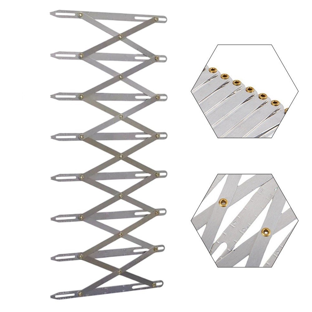 Adjustable Sewing Gauge Tool for Curtain Crafting and Button Placement