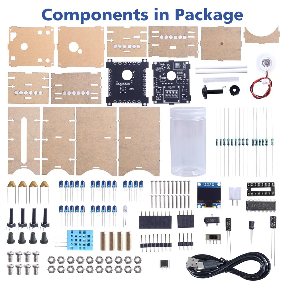 MIOYOOW DIY Humidifier Soldering Practice Kit, Electronics Project with Time ...