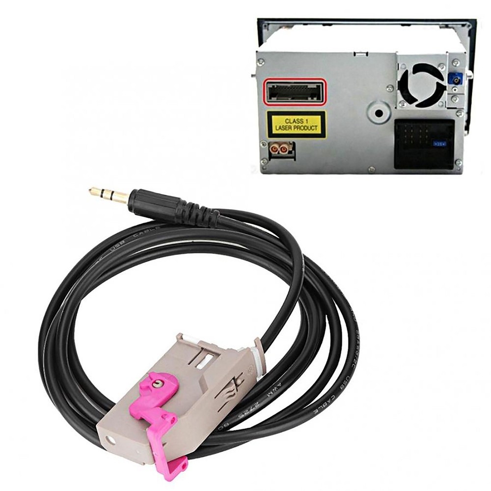 Audi RNS-E AUX cable adapter 3.5mm jack - Navigation Plus A2 A3 A4 A6 A8 TT R8