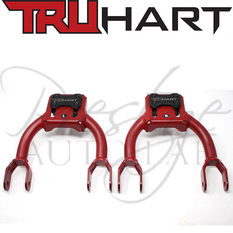 TruHart Front Adjustable Upper Camber Control Arms for Integra 94-01 DC2 EG RED