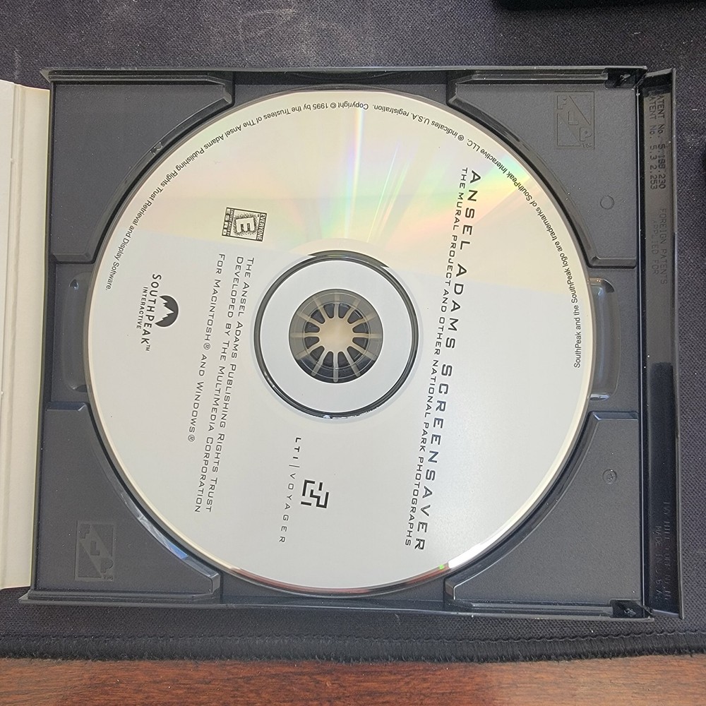 Ansel Adams Screensaver Windows & Mac Software CD Southpeak Interactive 1995