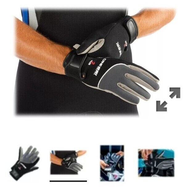 CRESSI 2mm TROPICAL GLOVES (SIZE MEDIUM)