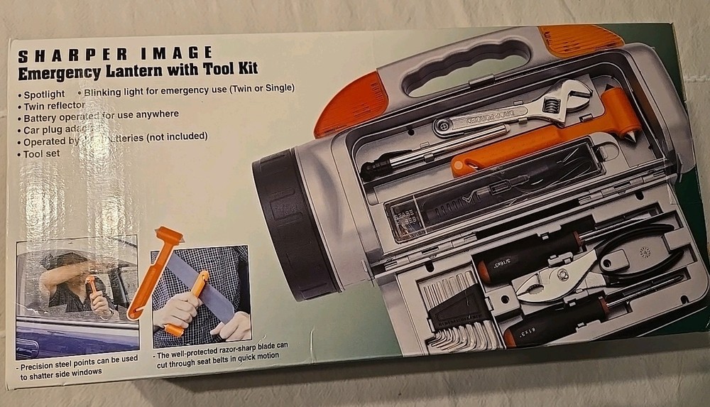 Sharper Image Emergency Lantern with Tool Kit Brand New
